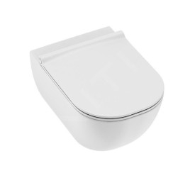 Ideal Standard ProSys - Ensemble pour WC suspendu, cuvette et abattant Mio, Plaque de déclenchement Oleas M1, Rimless,