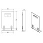 Sapho Wega - Miroir 500x800 mm, avec étagère 60092-5 Sapho Wega - Miroir 500x800 mm, avec étagère 60092-5