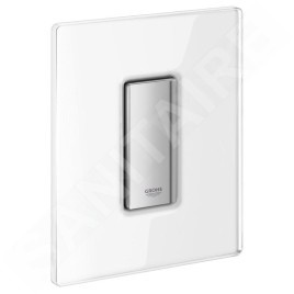 Grohe Skate Cosmo - Bouton de commande, chrome / verre, blanc lunaire 38846LS0