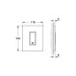 Grohe Skate Cosmo - Bouton de commande, chrome / verre, blanc lunaire 38846LS0 Grohe Skate Cosmo - Bouton de commande, chrome / verre, blanc lunaire 38846LS0