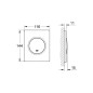 Grohe Nova Cosmo - Bouton de commande, chrome mat 38804P00