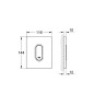 Grohe Arena Cosmo - Bouton de commande, chrome mat 38857P00
