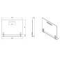 Sapho Wega - Miroir 1000x800 mm, avec étagère 60092 Sapho Wega - Miroir 1000x800 mm, avec étagère 60092