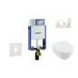 Geberit Kombifix - Bâti-support pour WC suspendu avec plaque de déclenchement Sigma20, blanc/chrome brillant + Villeroy Boch – Geberit Kombifix - Bâti-support pour WC suspendu avec plaque de déclenchement Sigma20, blanc/chrome brillant + Villeroy Boch –
