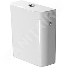 Duravit Darling New - Réservoir de chasse, 405 mm x 160 mm, blanc - réservoir, connexion par le bas, à gauche,  rinçage 4,5 l