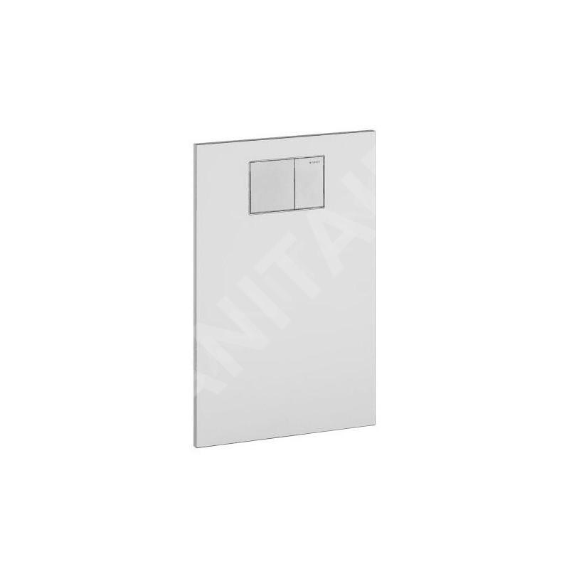 Geberit AquaClean - Plaque de recouvrement avec commande intégrée pour sièges de bidet, verre / blanc 115.324.SI.1 Geberit AquaClean - Plaque de recouvrement avec commande intégrée pour sièges de bidet, verre / blanc 115.324.SI.1