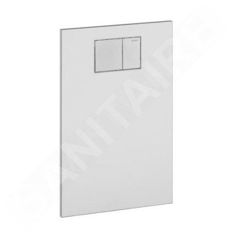 Geberit AquaClean - Plaque de recouvrement avec commande intégrée pour sièges de bidet, verre / blanc 115.324.SI.1