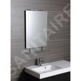 Sapho Wega - Miroir 600x800 mm avec étagère 60092-6