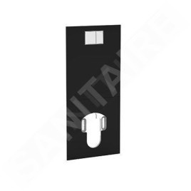 Geberit AquaClean - Plaque de recouvrement avec commande intégrée pour toilettes complètes, verre / noir 115.328.SJ.1
