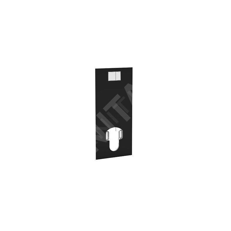 Geberit AquaClean - Plaque de recouvrement avec commande intégrée pour toilettes complètes, verre / noir 115.328.SJ.1