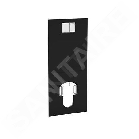 Geberit AquaClean - Plaque de recouvrement avec commande intégrée pour toilettes complètes, verre / noir 115.328.SJ.1