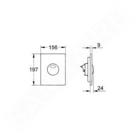 Grohe Skate - Bouton de commande, blanc alpin 42303SH0
