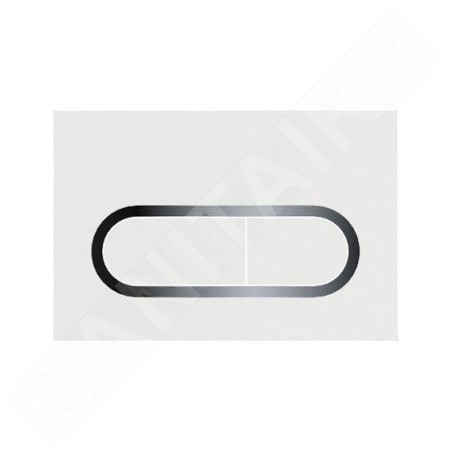 Ravak Chrome - Plaque de déclenchement, chrome/blanc X01455