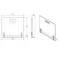 Sapho Wega - Miroir 900x800 mm, avec étagère 60092-9 Sapho Wega - Miroir 900x800 mm, avec étagère 60092-9