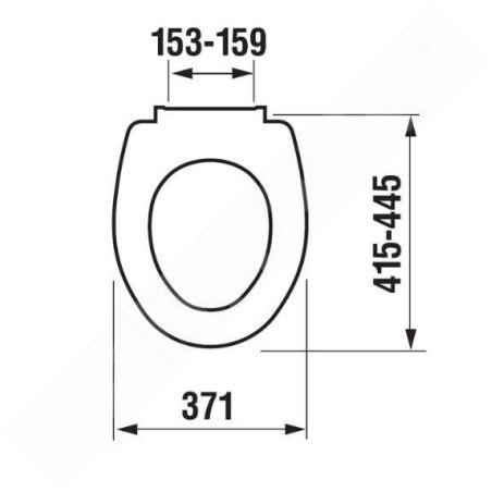 Jika Zeta - Abattant WC, duroplast, blanc H8932740000001