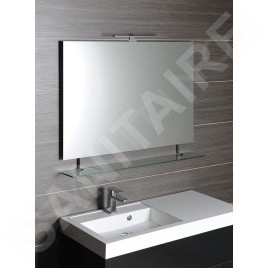 Sapho Wega - Miroir 900x800 mm, avec étagère 60092-9