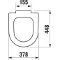 Jika Deep - Siège de toilettes sans couvercle, Antibak, blanc H8932823000001 Jika Deep - Siège de toilettes sans couvercle, Antibak, blanc H8932823000001