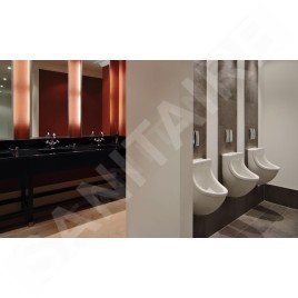 Duravit Starck 3 - Urinoir, évacuation horizontale, avec HygieneGlaze, blanc alpin 0821352000