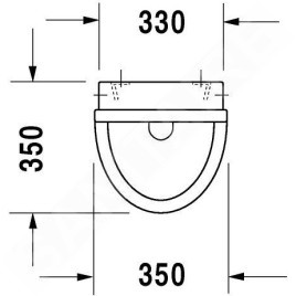 Duravit Starck 3 - Urinoir, alimentation d’eau arrière, avec WonderGliss, blanc 08213500001