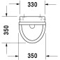 Duravit Starck 3 - Urinoir, alimentation d’eau arrière, avec WonderGliss, blanc 08213500001 Duravit Starck 3 - Urinoir, alimentation d’eau arrière, avec WonderGliss, blanc 08213500001