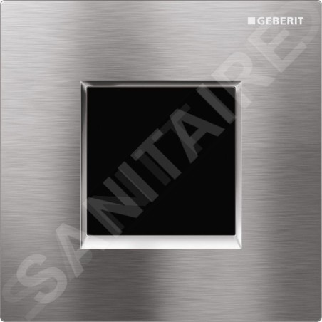 Geberit Systèmes de chasse d’eau - Commande électronique de chasse d'urinoir, type 30, alimentation secteur, chrome brossé