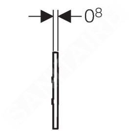 Geberit Systèmes de chasse d’eau - Commande électronique de chasse d'urinoir, type 30, alimentation secteur, blanc alpin