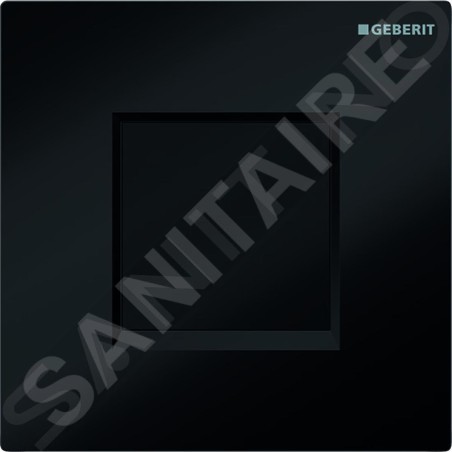 Geberit Systèmes de chasse d’eau - Commande électronique de chasse d'eau d'urinoir, type 30, à piles, noir 116.037.KM.1