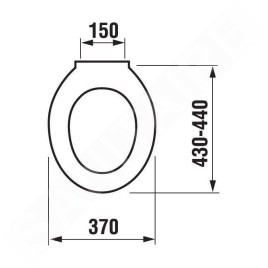 Jika Dino - Abattant WC, blanc H8933703000631