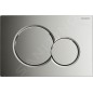 Geberit Kombifix - Bâti-support pour WC suspendu avec plaque de déclenchement Sigma 01, chrome brillant + Ideal Standard Tesi –