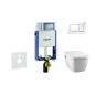 Geberit Kombifix - Bâti-support pour WC suspendu avec plaque de déclenchement Sigma 30, blanc/chrome brillant+ Tece One – Geberit Kombifix - Bâti-support pour WC suspendu avec plaque de déclenchement Sigma 30, blanc/chrome brillant+ Tece One –