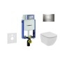 Geberit Kombifix - Set de bâti-support, WC suspendu Rimless+ abattant SoftClose Ideal Standard Tesi, plaque de déclenchement