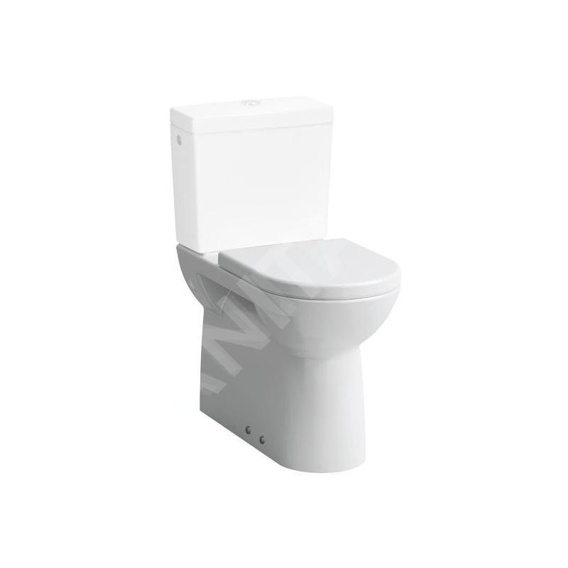 Laufen Pro - Cuvette WC combinée, évacuation arrière/bas, arrivée d'eau latérale, blanc H8249550002311