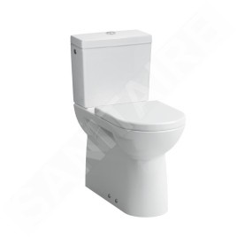 Laufen Pro - Cuvette WC combinée, évacuation arrière/bas, arrivée d'eau latérale, blanc H8249550002311