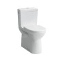 Laufen Pro - Cuvette WC combinée, évacuation arrière/bas, arrivée d'eau latérale, blanc H8249550002311