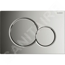Geberit Kombifix - Bâti-support pour WC suspendu avec plaque de déclenchement Sigma 01, chrome brillant + Ideal Standard Tesi –