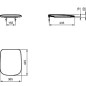 Ideal Standard Esedra - Abattant de toilette, blanc T318201