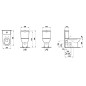Laufen Pro - Cuvette WC combinée, 670x360 mm, évacuation arrière/bas, avec LCC, blanc H8249584000001 Laufen Pro - Cuvette WC combinée, 670x360 mm, évacuation arrière/bas, avec LCC, blanc H8249584000001