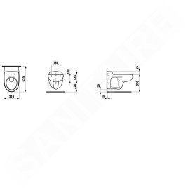 Laufen Florakids - WC suspendu, 520x310 mm, blanc H8200310000001