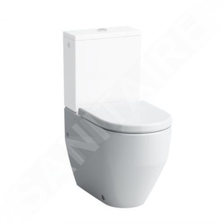 Laufen Pro - Cuvette WC combinée à poser, 650x360 mm, évacuation arrière/bas, blanc H8259520000001