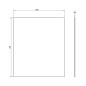 Aqualine Accessoires - Miroir 600x700 mm, coupé 22469 Aqualine Accessoires - Miroir 600x700 mm, coupé 22469