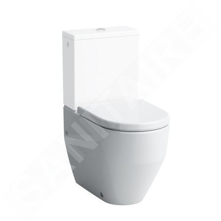 Laufen Pro - Cuvette WC combinée à poser, 650x360 mm, évacuation arrière/bas, avec LCC, blanc H8259524000001