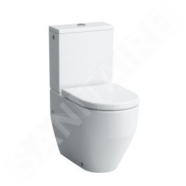 Laufen Pro - Cuvette WC combinée à poser, 650x360 mm, évacuation arrière/bas, arrivée d’eau latérale, avec LCC, blanc