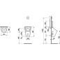 Laufen Vila - Urinoir, 305x285 mm, blanc H8411410000001 Laufen Vila - Urinoir, 305x285 mm, blanc H8411410000001
