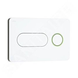 Jika Modul - Plaque de déclenchement PL8, blanc/vert H8936460000001