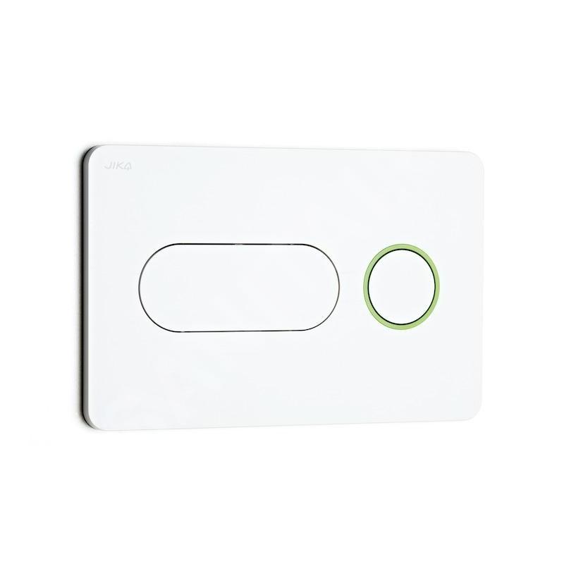 Jika Modul - Plaque de déclenchement PL8, blanc/vert H8936460000001 Jika Modul - Plaque de déclenchement PL8, blanc/vert H8936460000001
