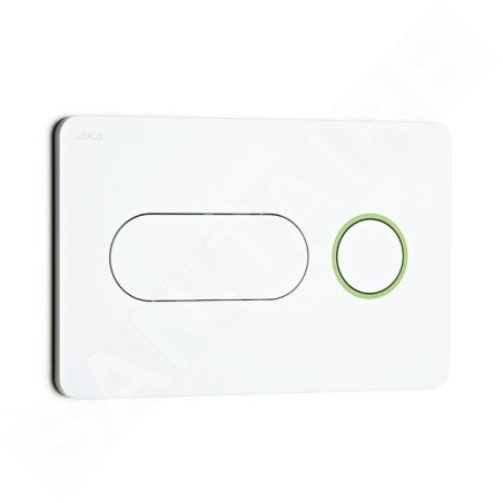 Jika Modul - Plaque de déclenchement PL8, blanc/vert H8936460000001