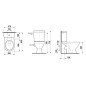 Jika Lyra plus - WC combiné, Dual Flush, blanc H8263860002411 Jika Lyra plus - WC combiné, Dual Flush, blanc H8263860002411