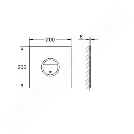 Grohe Ondus - Bouton de commande, moon white 38915LS0