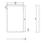 Sapho Arowana - Miroir dans le cadre, 500x800 mm, chrome AW5080