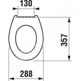 Jika Baby - Siège WC sans couvercle, duroplast, blanc H8970373000001